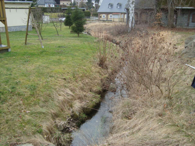 Schadenbeseitigung des Hochwassers von 2013 in Ebersbach- Neugersdorf - Grundstücksböschung vorher