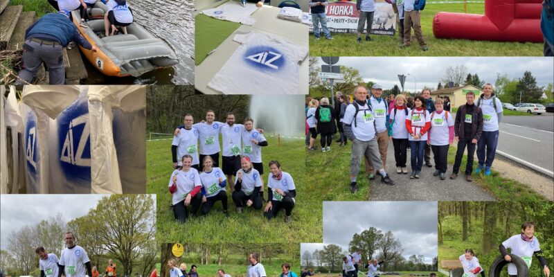 AIZ beim Neiße-Adventure-Race - Fotomontage